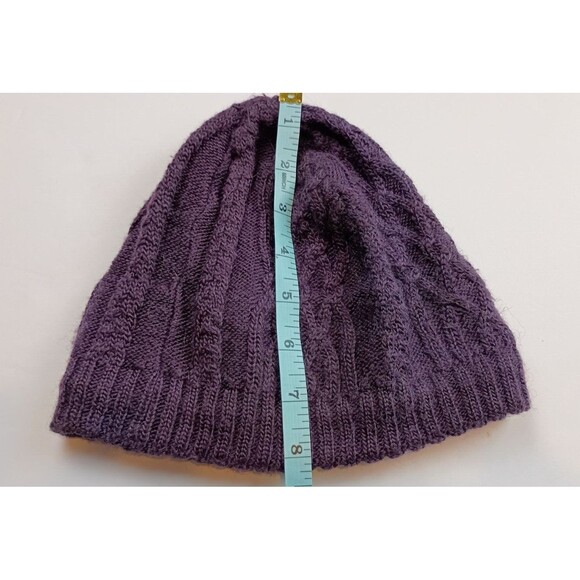 The North Face Cable Minna Beanie in Eggplant Purple One Size Winter Casual Cozy - Picture 6 of 7